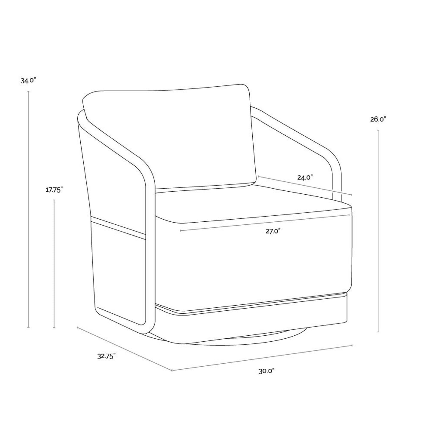 Allariz Swivel Armchair - Warm Grey - Gracebay Light Grey