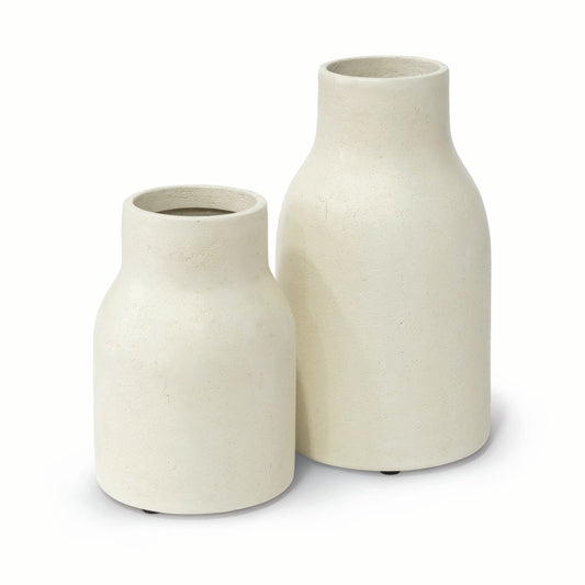 Nova Outdoor Cylinder Urns Large Set Of 2