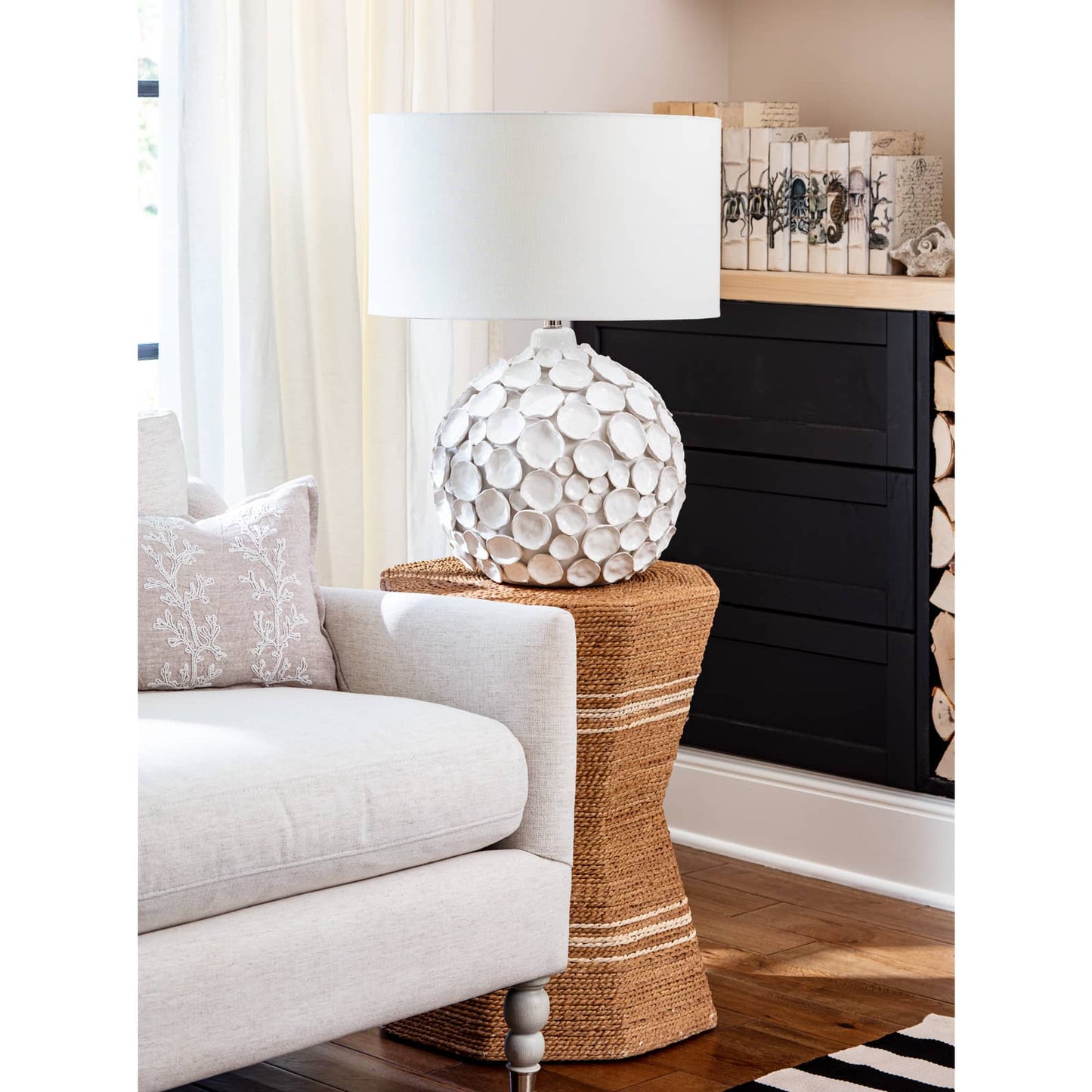 Lucia Ceramic Table Lamp White