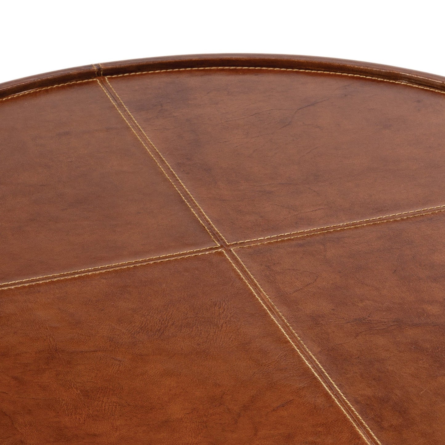 Forte Leather Tray Round Large