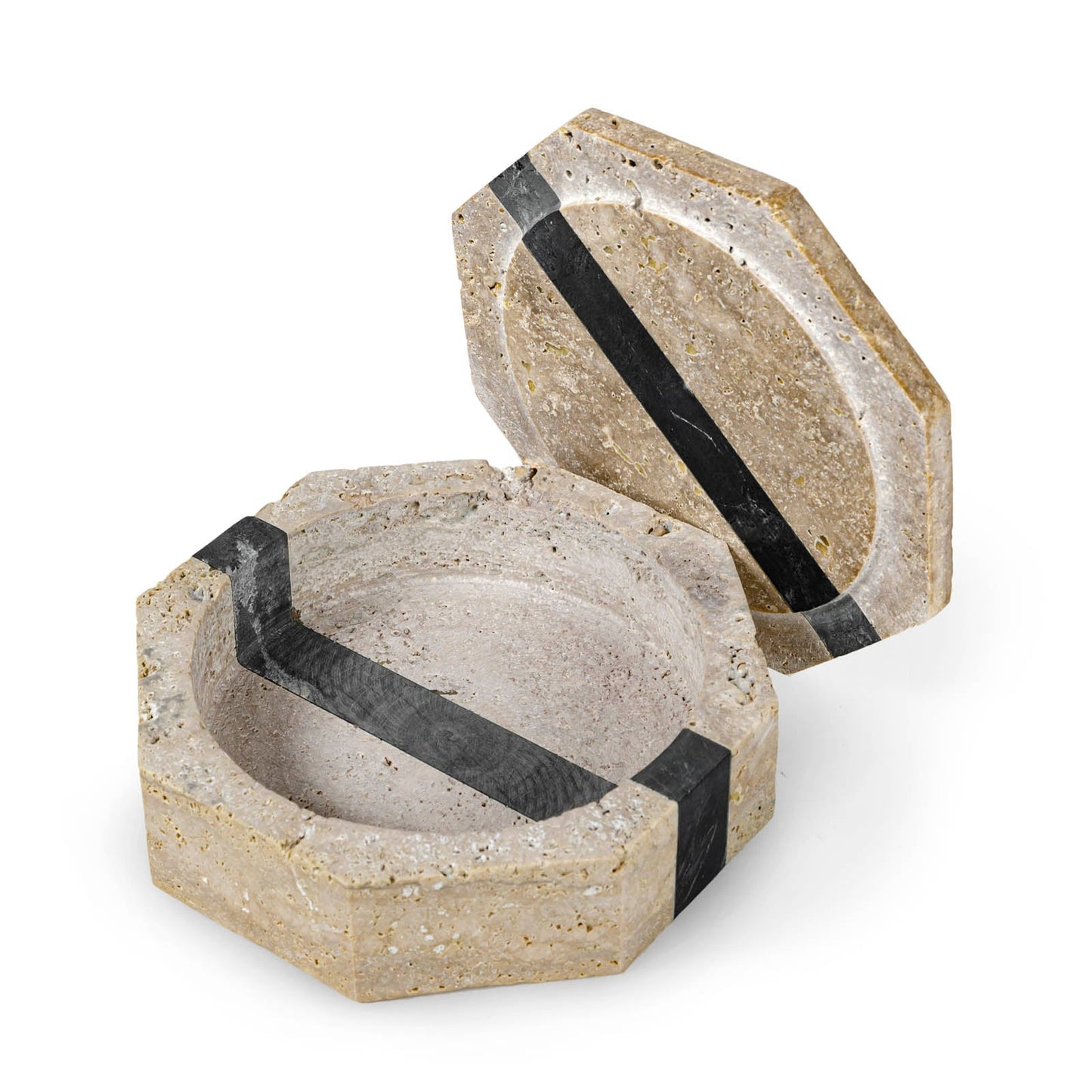 Griffith Travertine Box Hex