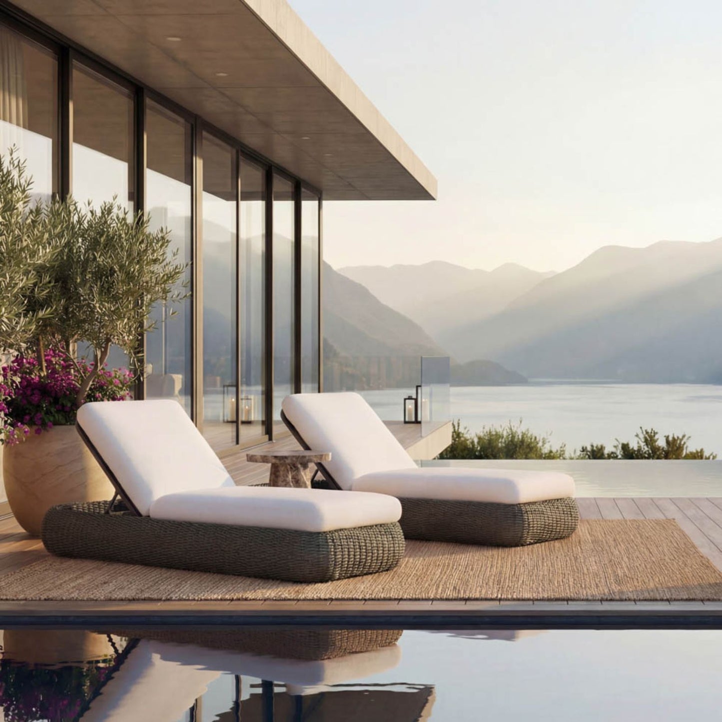 Barcelona Lounger - Grey