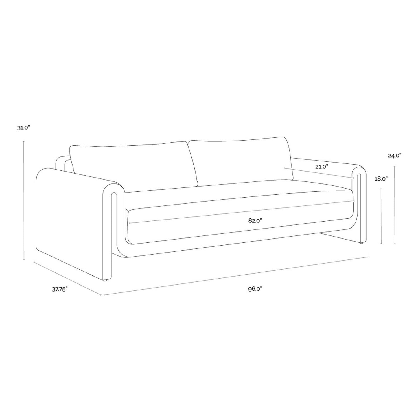 Tibi Sofa - Natural
