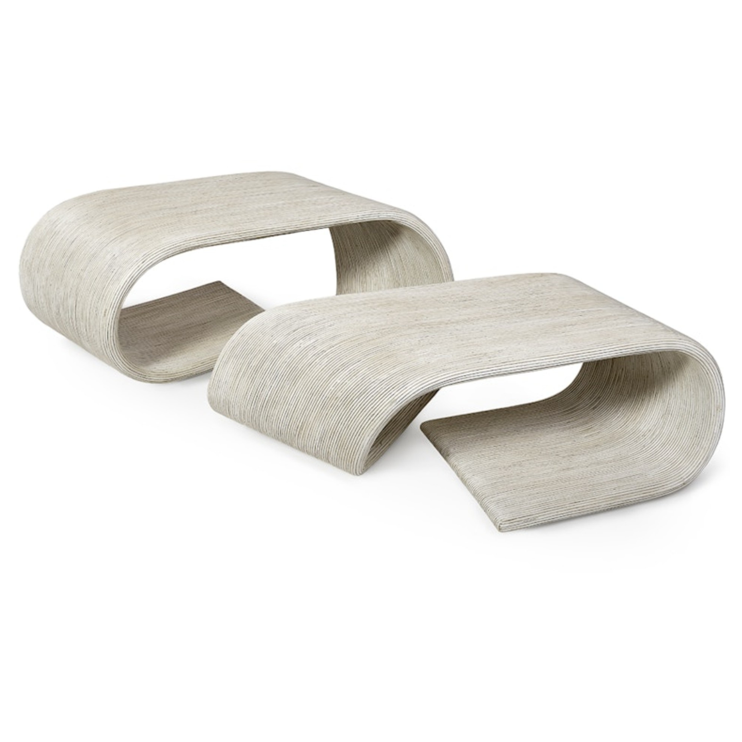 Allegro Rattan Coffee Table White