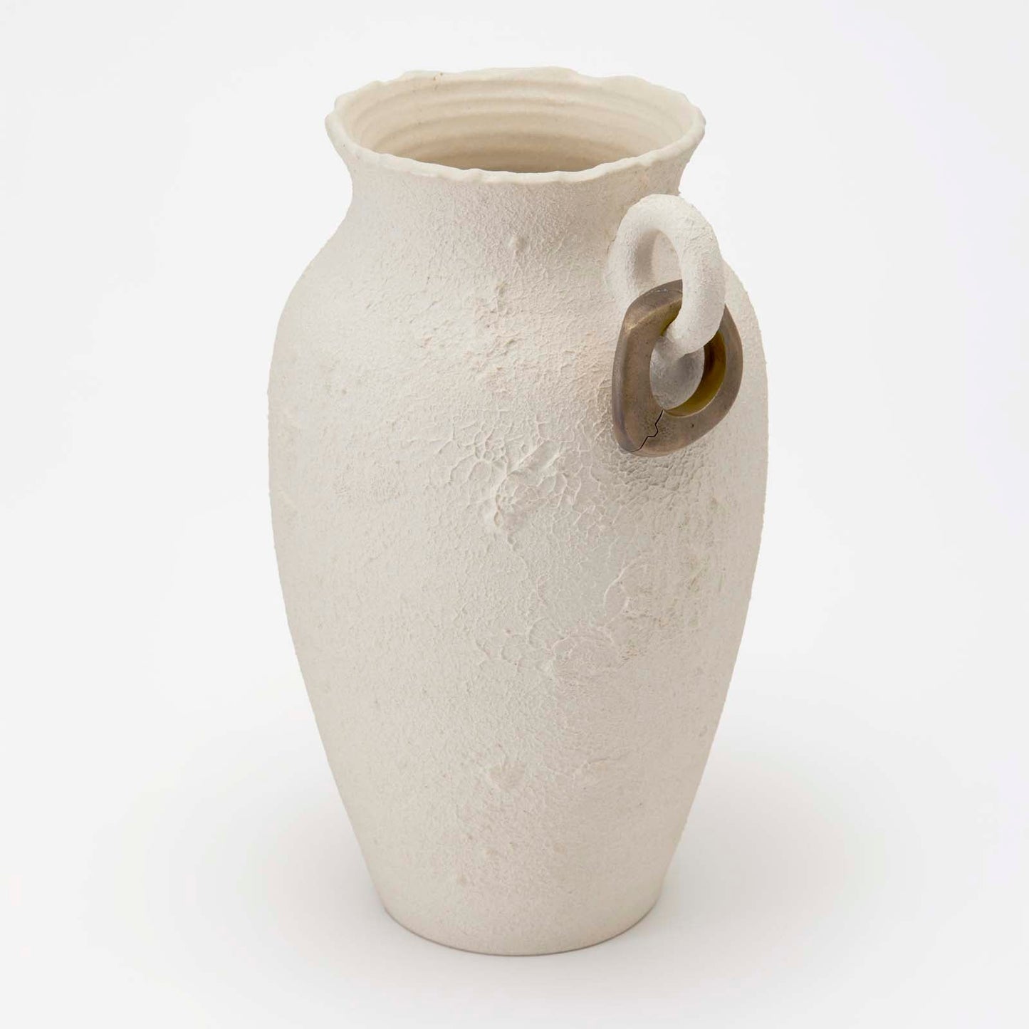 Julia Vase with Metal Ring