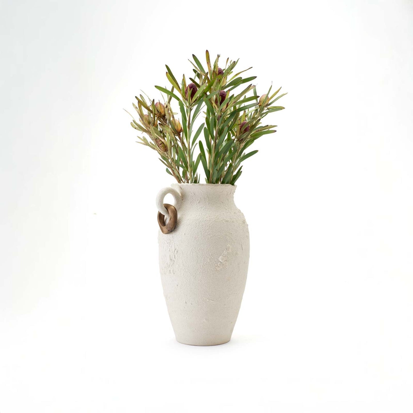 Julia Vase with Metal Ring
