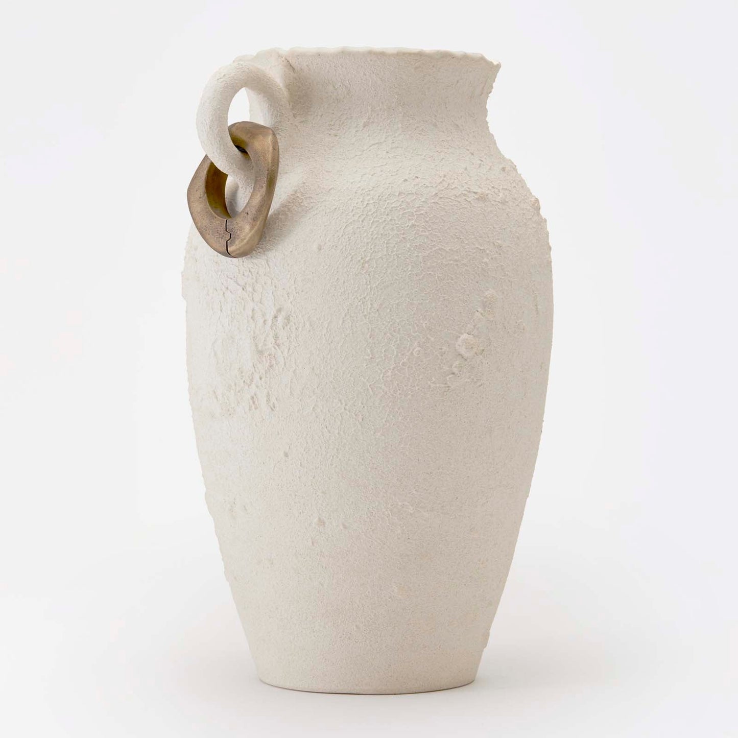 Julia Vase with Metal Ring