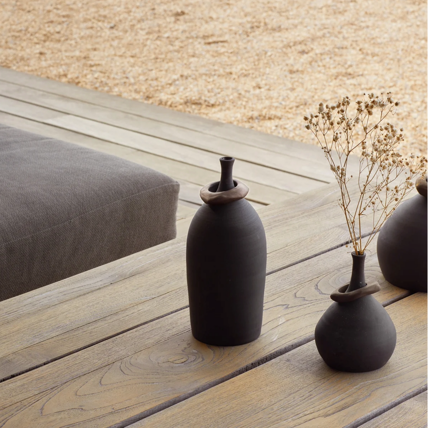 Mona Vessels with Brass Rings Raw Nior