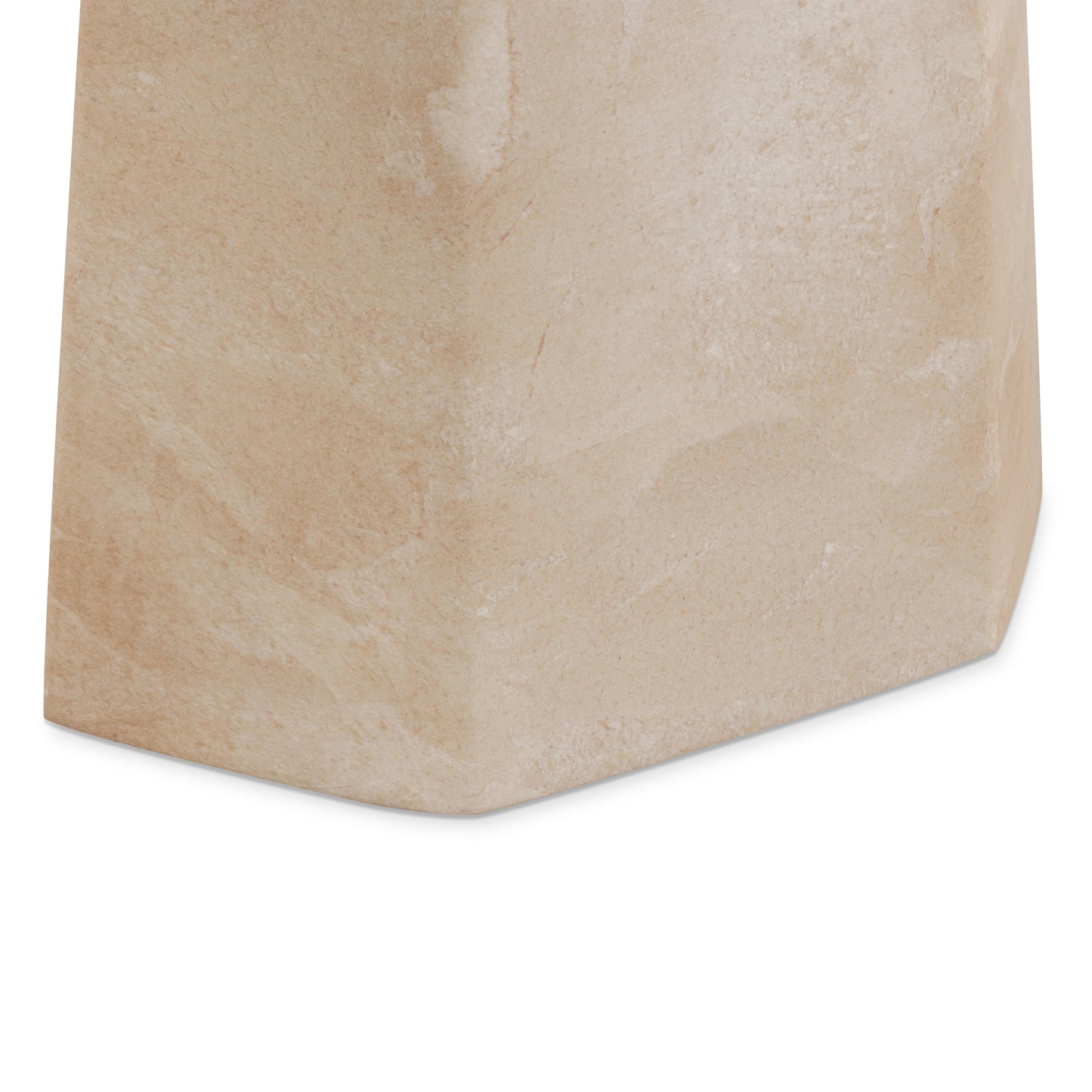 Zaya Rose Faux Marble Concrete Side Table