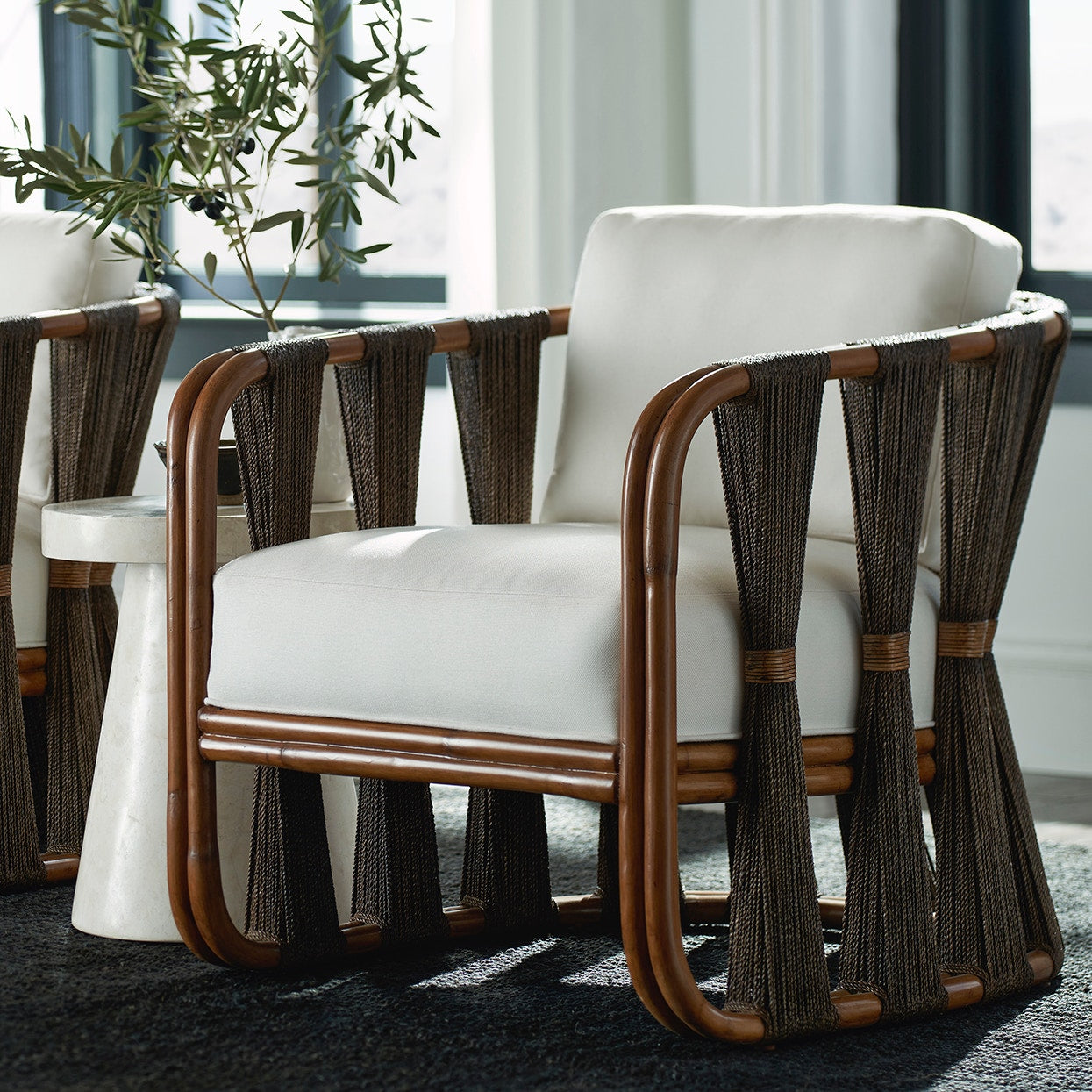 Strings Attached Lounge Chair Dark