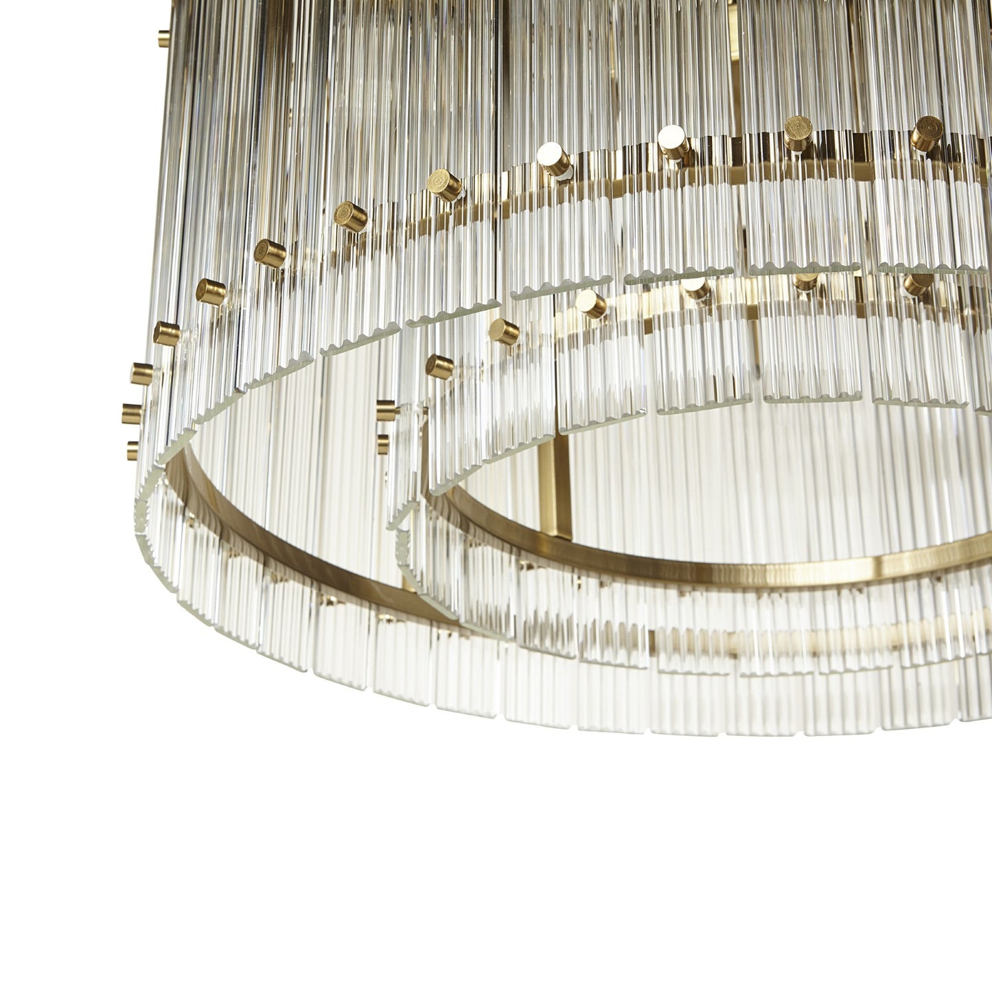 Kore Chandelier - Small - Brass - Clear