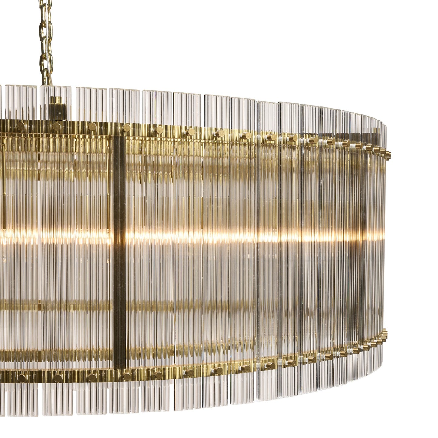 Kore Chandelier - Large - Brass - Clear