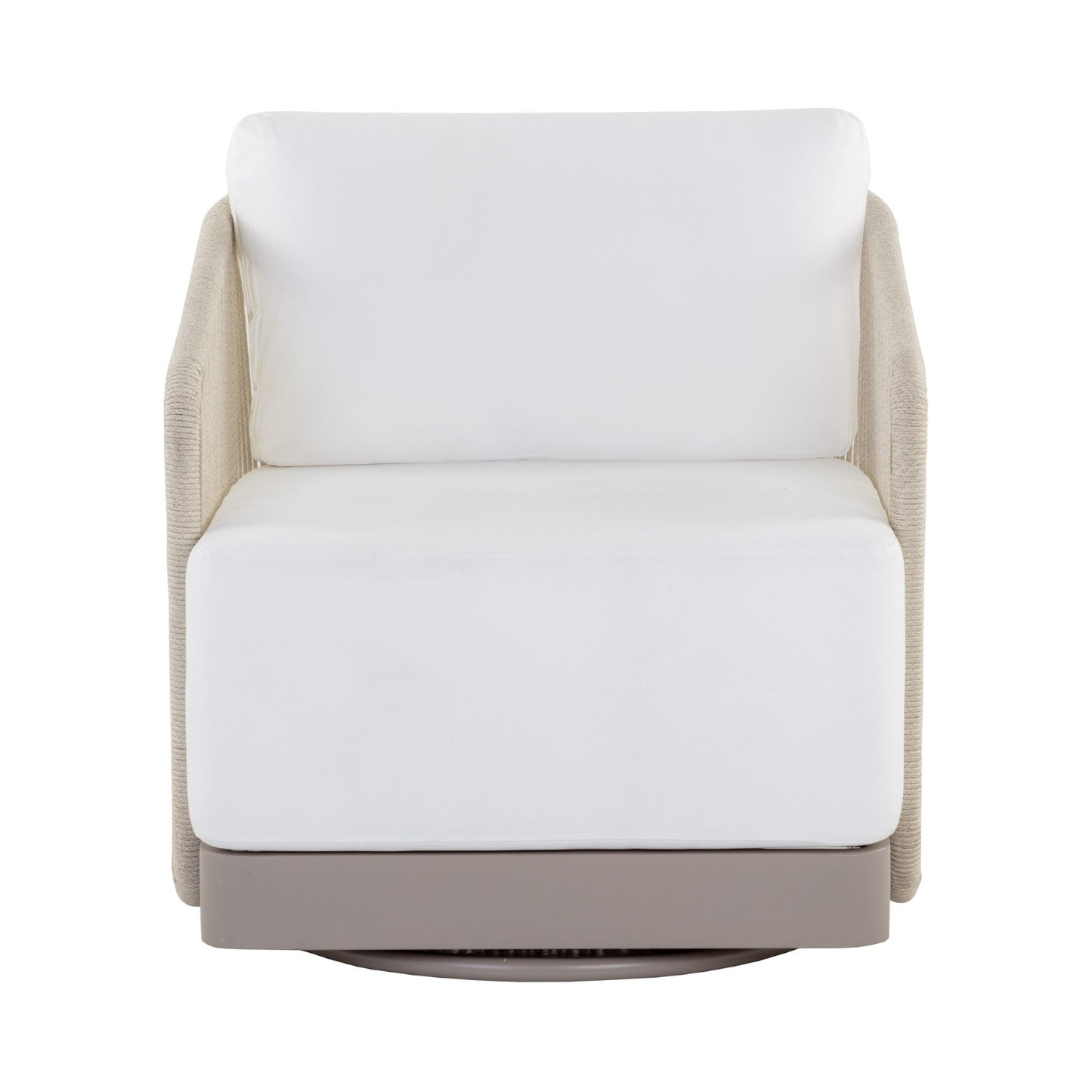 Allariz Swivel Armchair - Greige - Stinson White