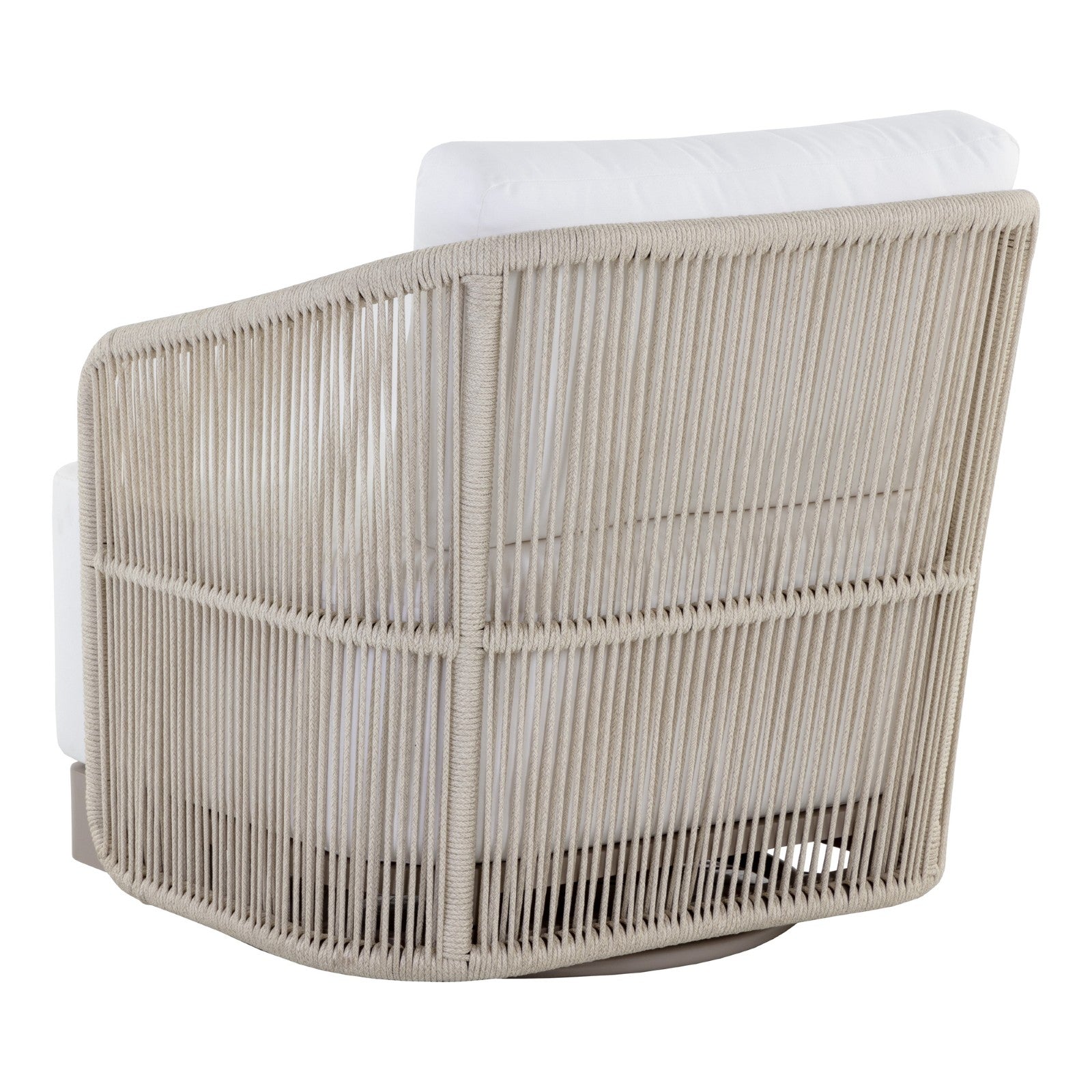 Allariz Swivel Armchair - Greige - Stinson White