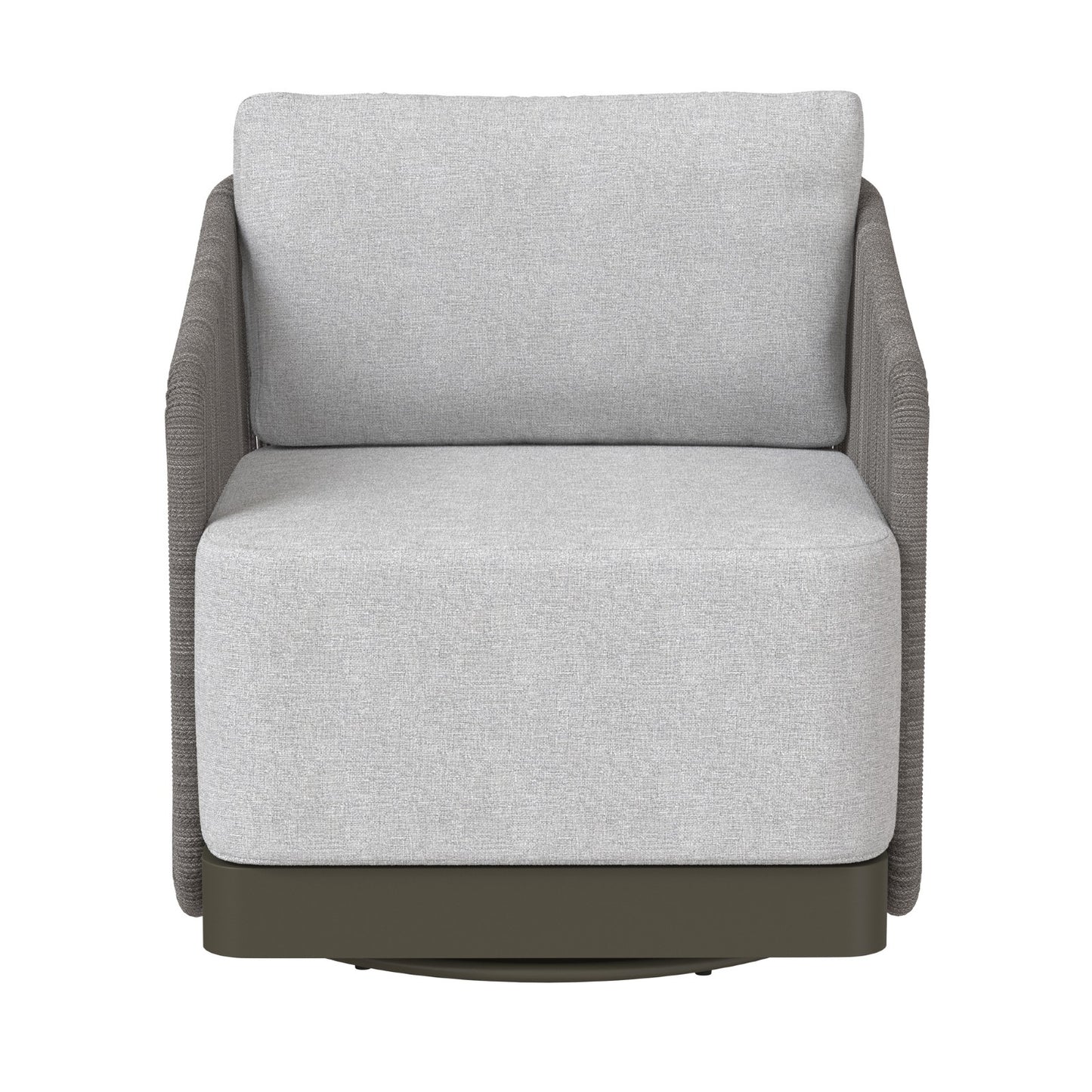 Allariz Swivel Armchair - Warm Grey - Gracebay Light Grey