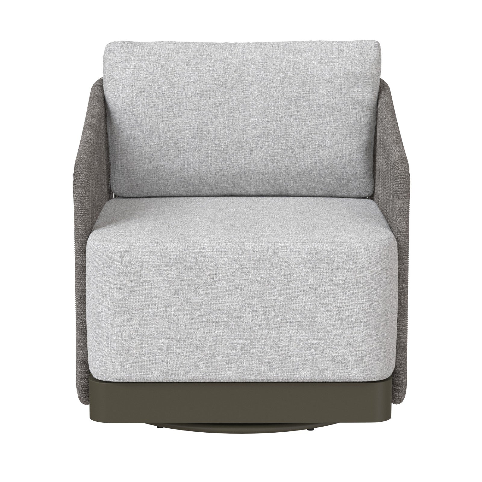 Allariz Swivel Armchair - Warm Grey - Gracebay Light Grey