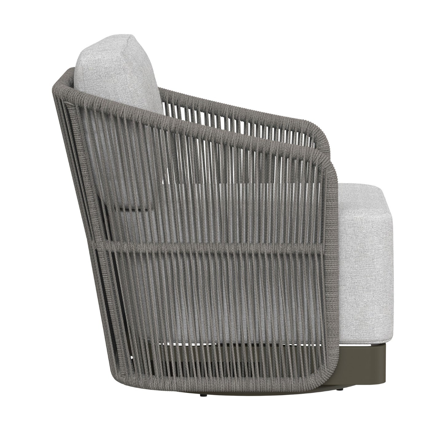 Allariz Swivel Armchair - Warm Grey - Gracebay Light Grey