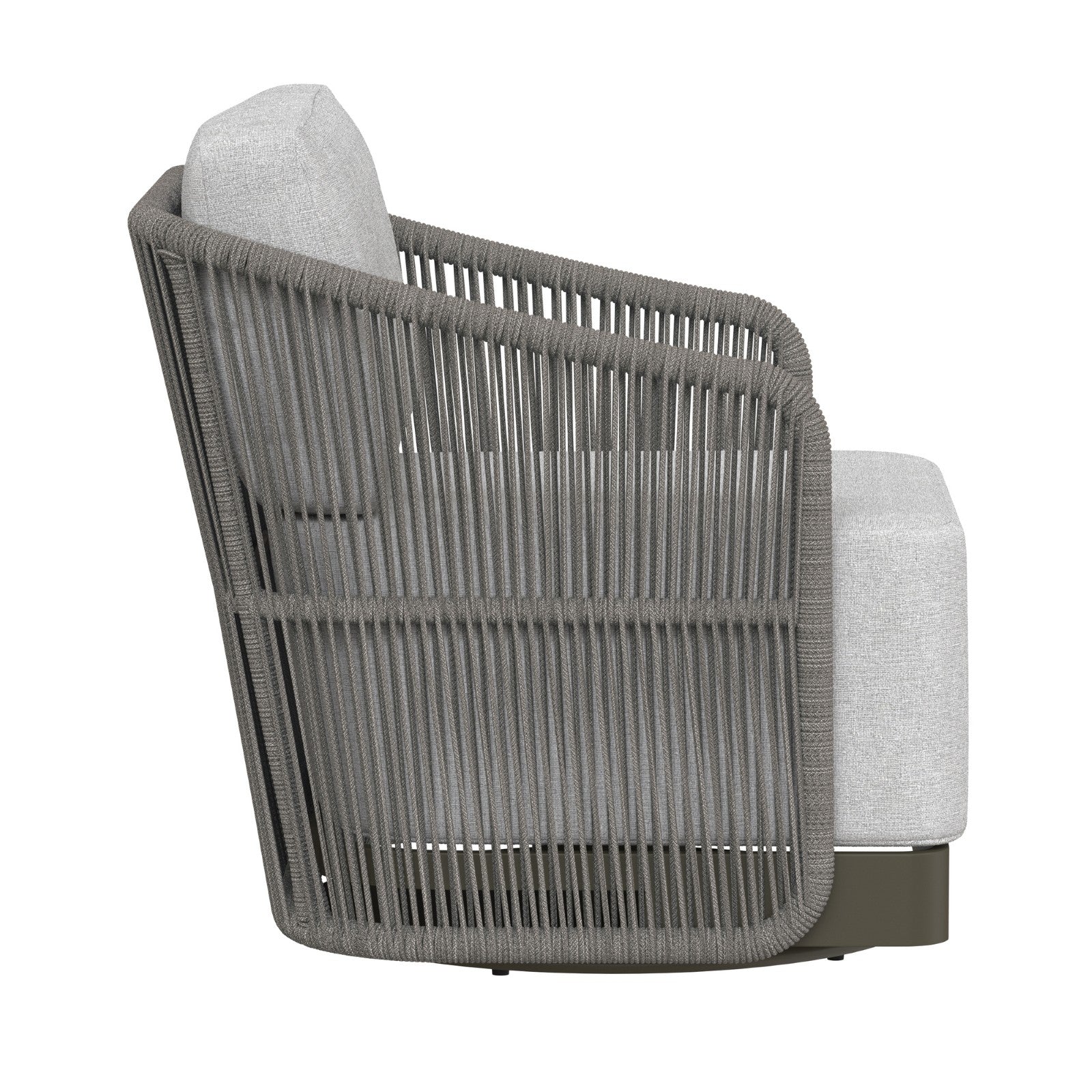 Allariz Swivel Armchair - Warm Grey - Gracebay Light Grey
