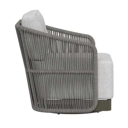 Allariz Swivel Armchair - Warm Grey - Gracebay Light Grey