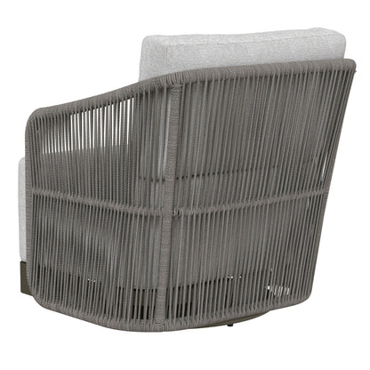 Allariz Swivel Armchair - Warm Grey - Gracebay Light Grey