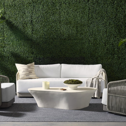 Allariz Sofa - Greige - Stinson White