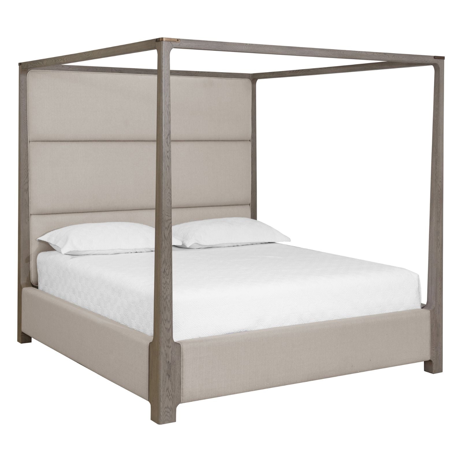 Danette Canopy Bed - King - Zenith Taupe Grey