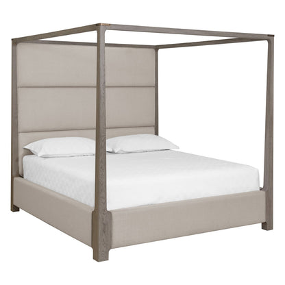 Danette Canopy Bed - King - Zenith Taupe Grey