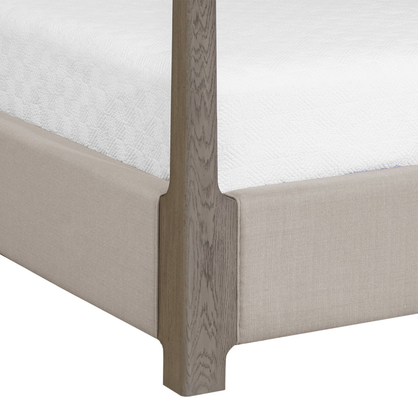 Danette Canopy Bed - King - Zenith Taupe Grey