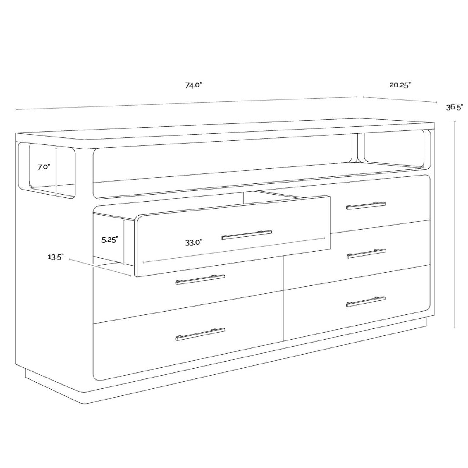 Danette Dresser - Grey