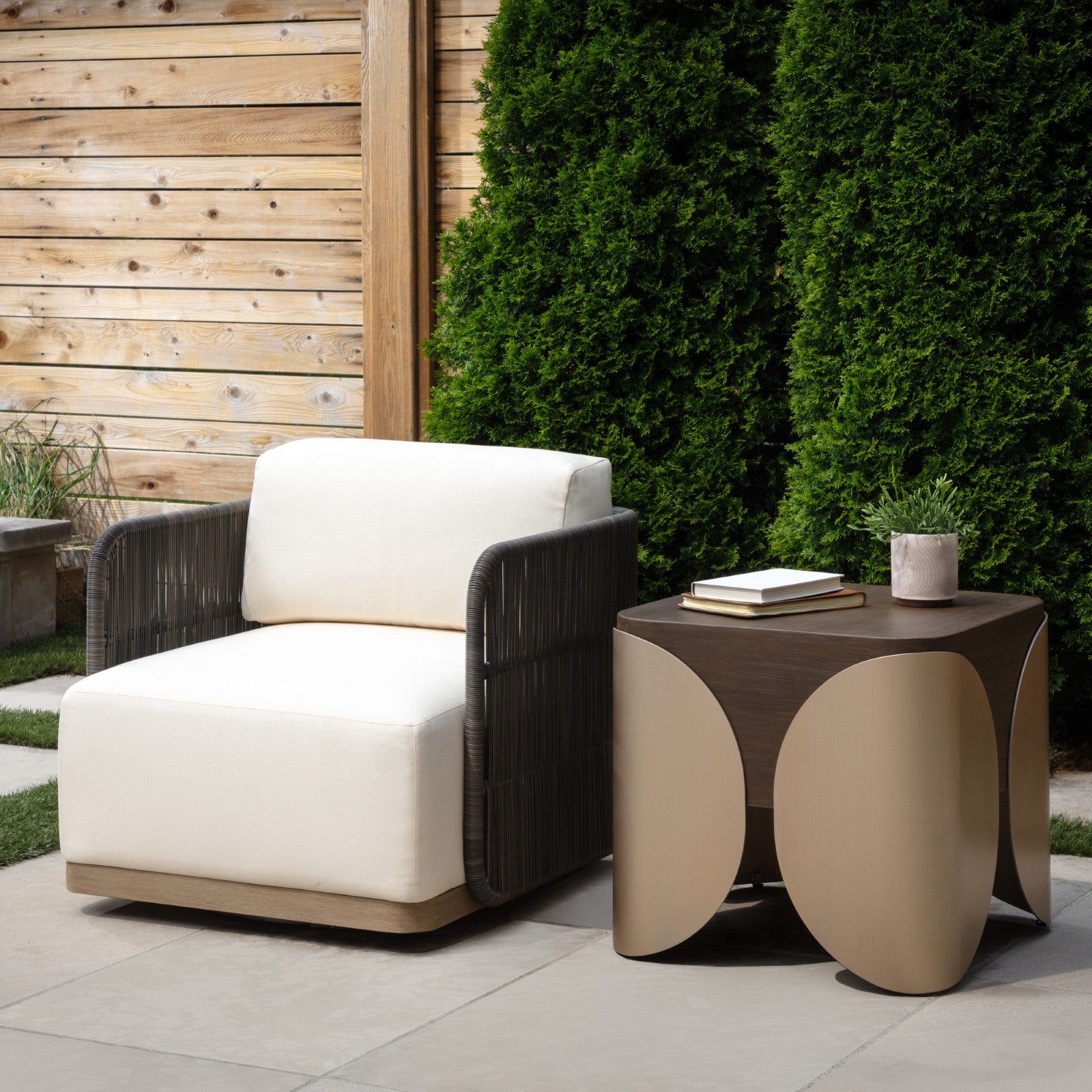 Ravenna Swivel Armchair - Stinson Cream