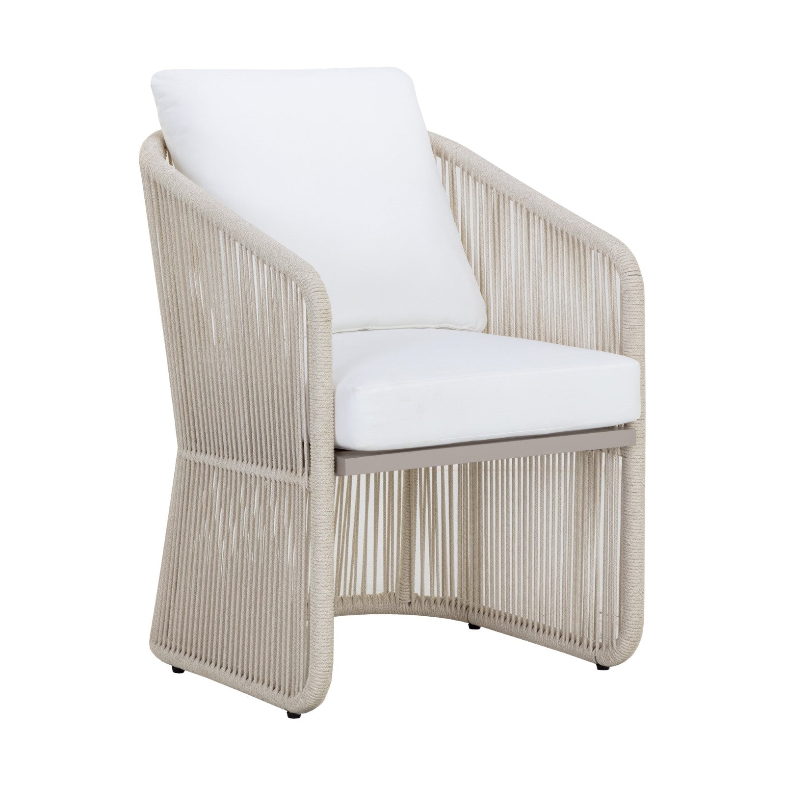 Allariz Dining Armchair - Greige - Stinson White