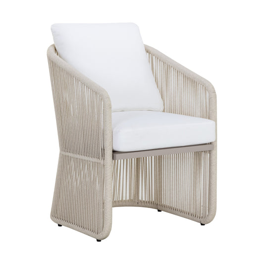 Allariz Dining Armchair - Greige - Stinson White