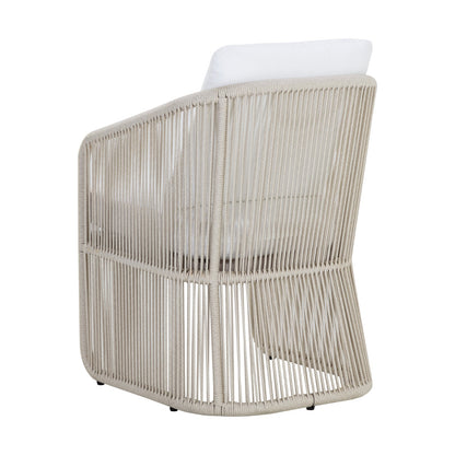 Allariz Dining Armchair - Greige - Stinson White