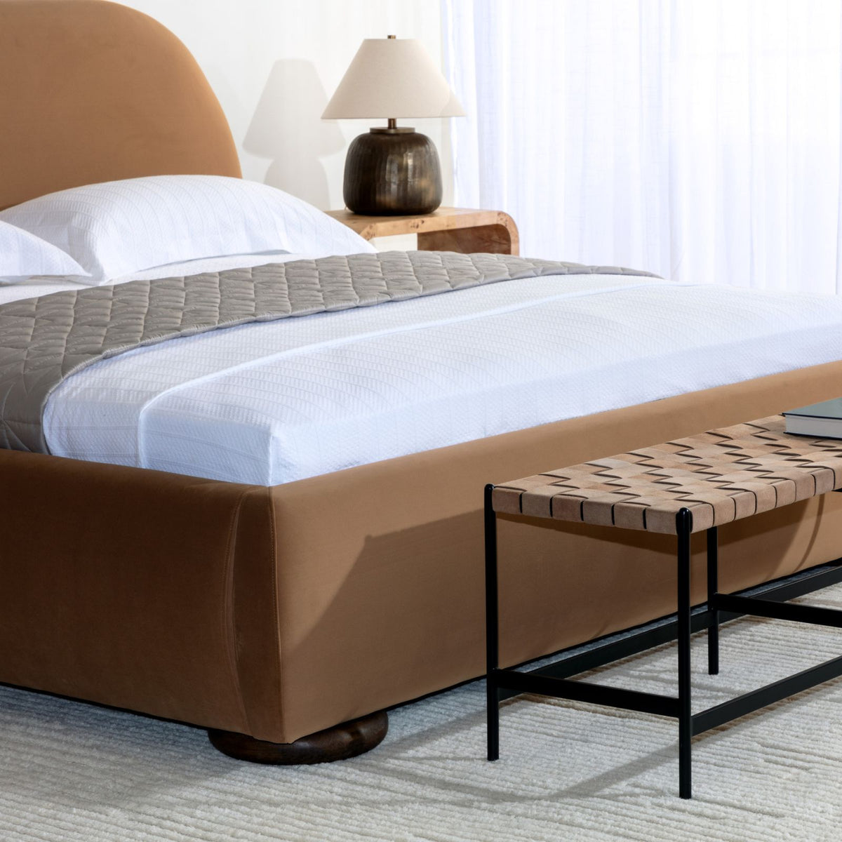 Marin Bed - King - Caramel