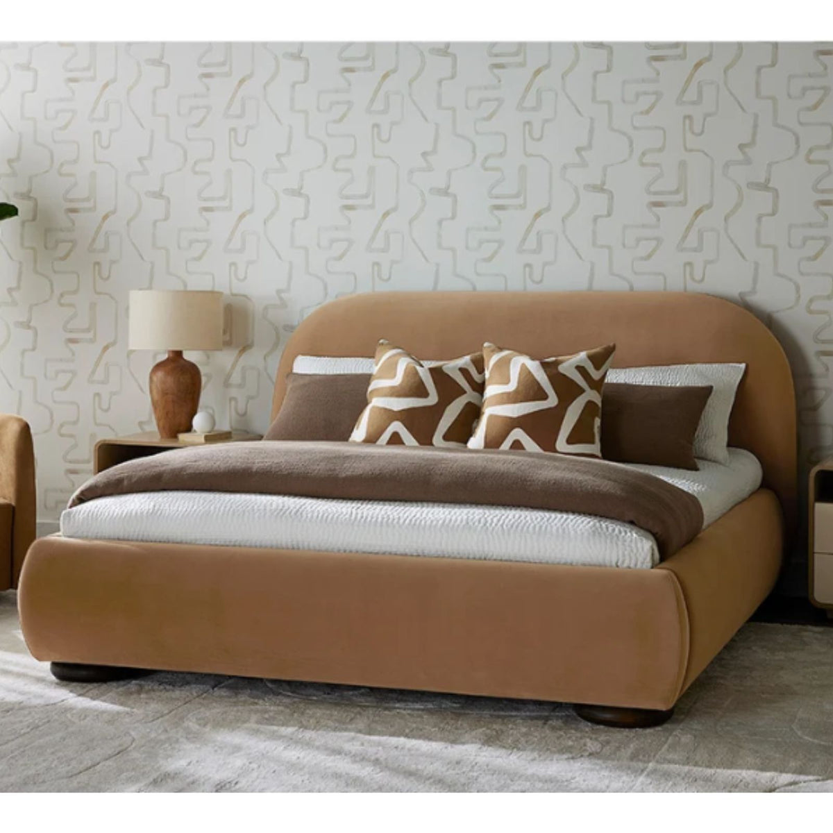 Marin Bed - King - Caramel