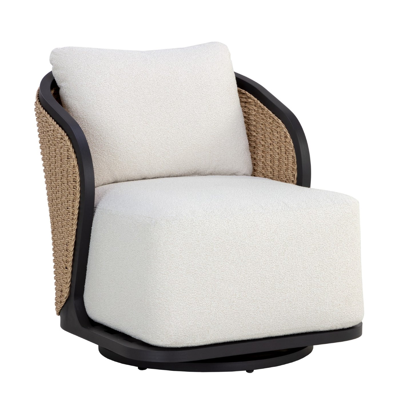 Bora Swivel Armchair - Louis Cream