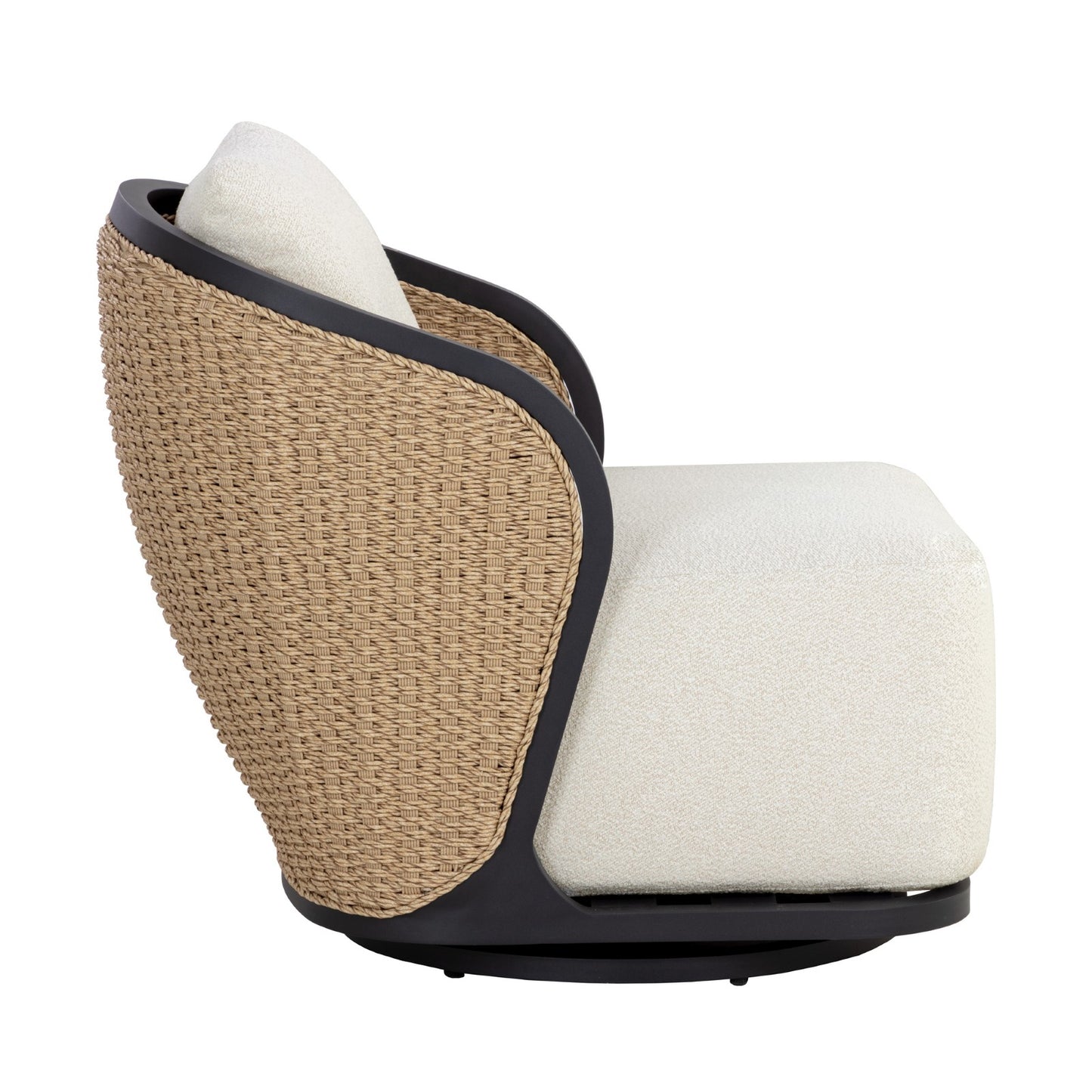 Bora Swivel Armchair - Louis Cream