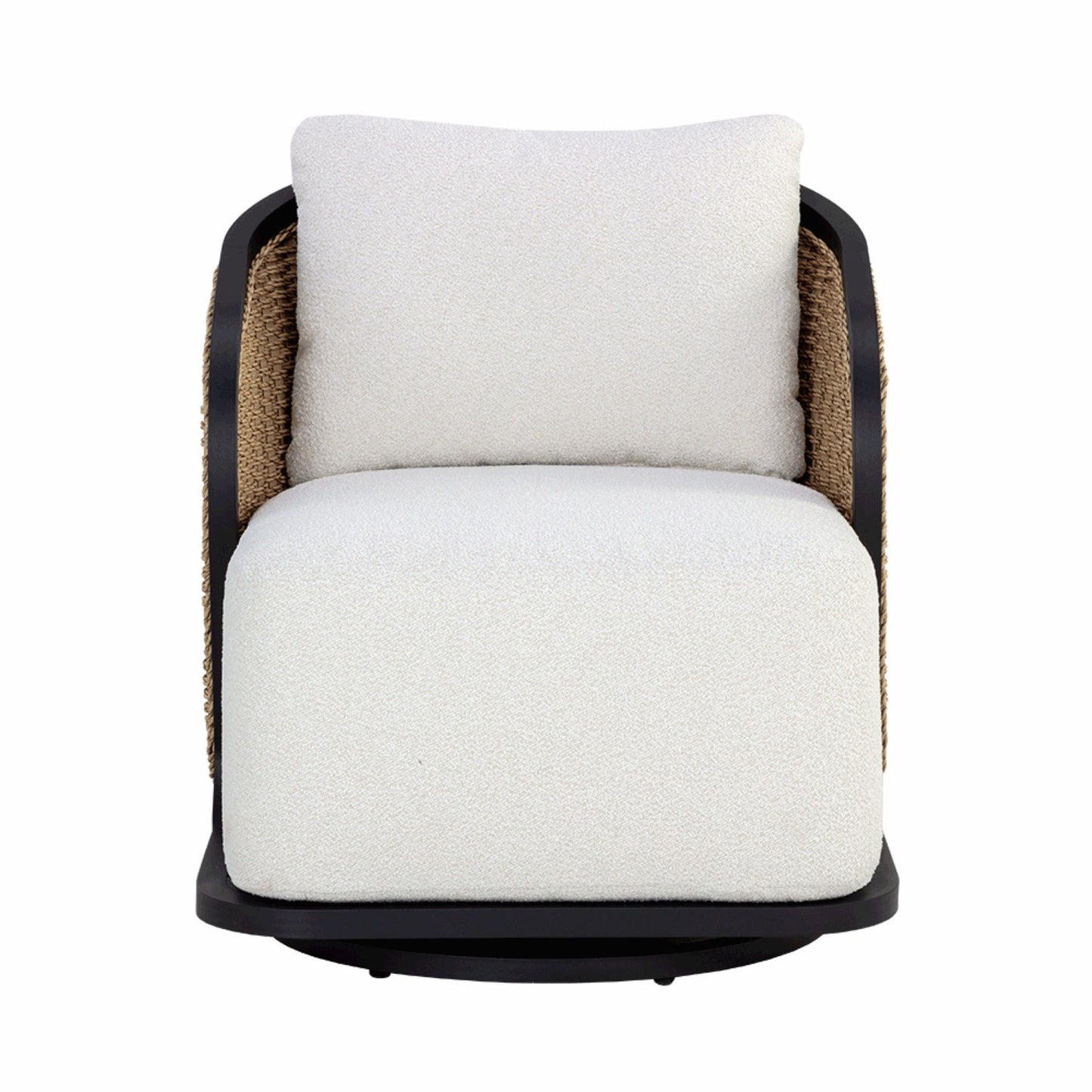 Bora Swivel Armchair - Louis Cream