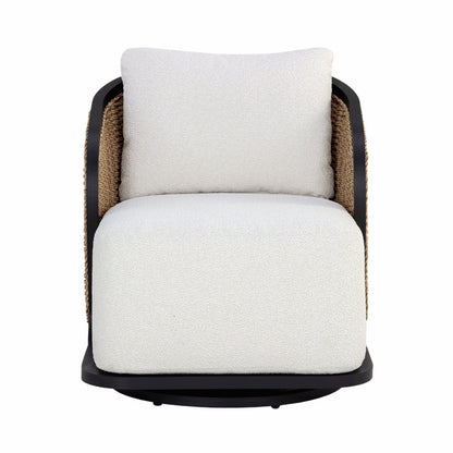 Bora Swivel Armchair - Louis Cream