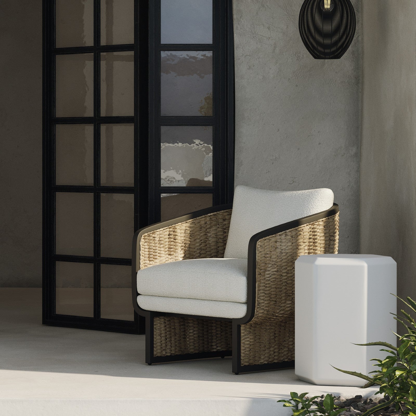 Olbia Lounge Chair - Louis Cream