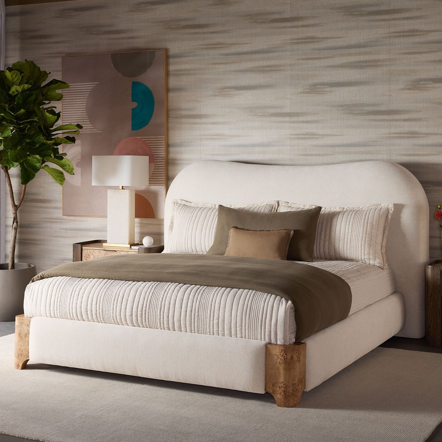 Knowles Bed - King - Eclipse White