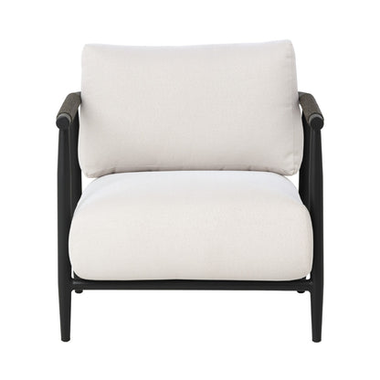 Muros Lounge Chair - Black - Palazzo Cream