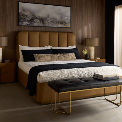 Jamille Bed - King - Milliken Cognac