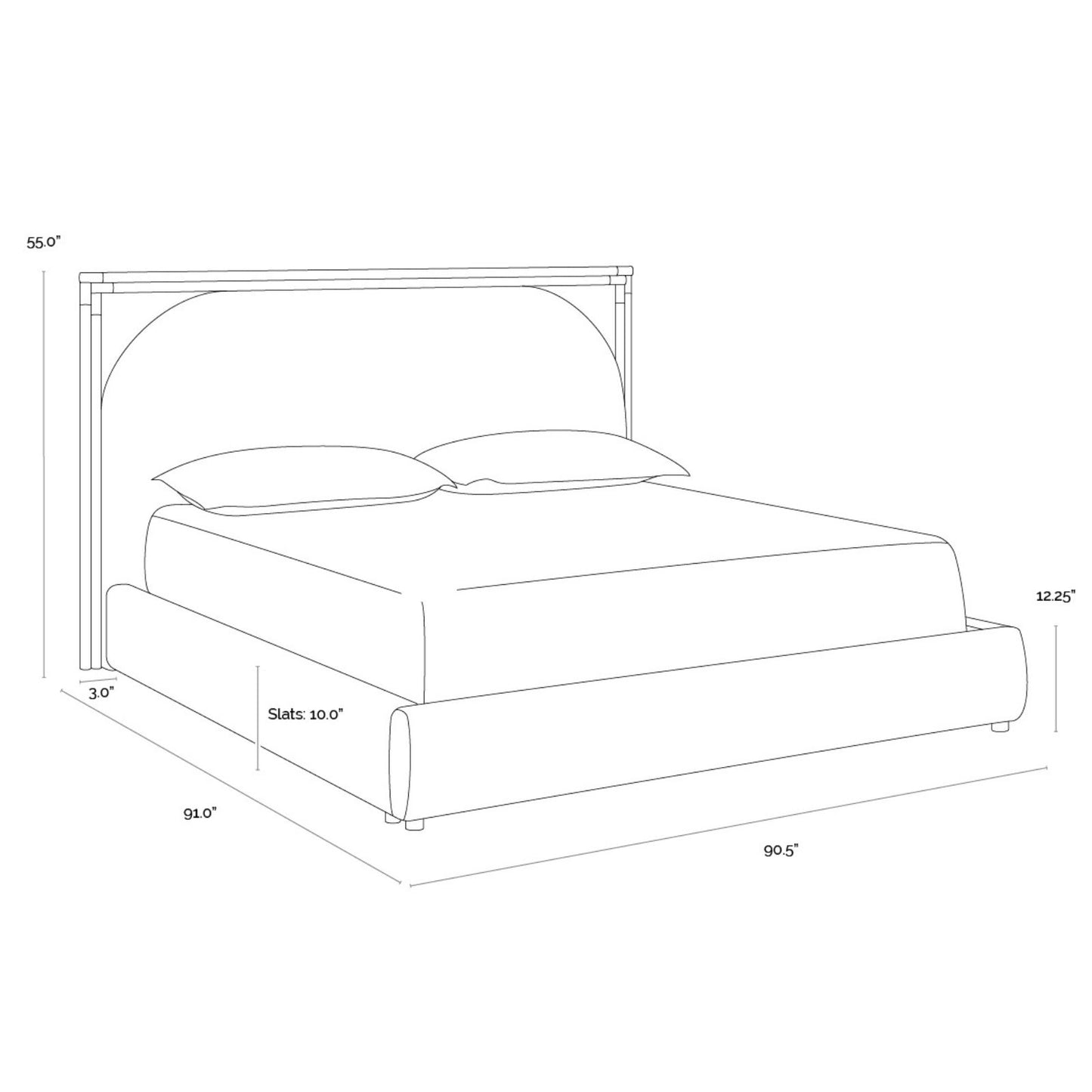 Arcelia Bed - Rhea Light Barley