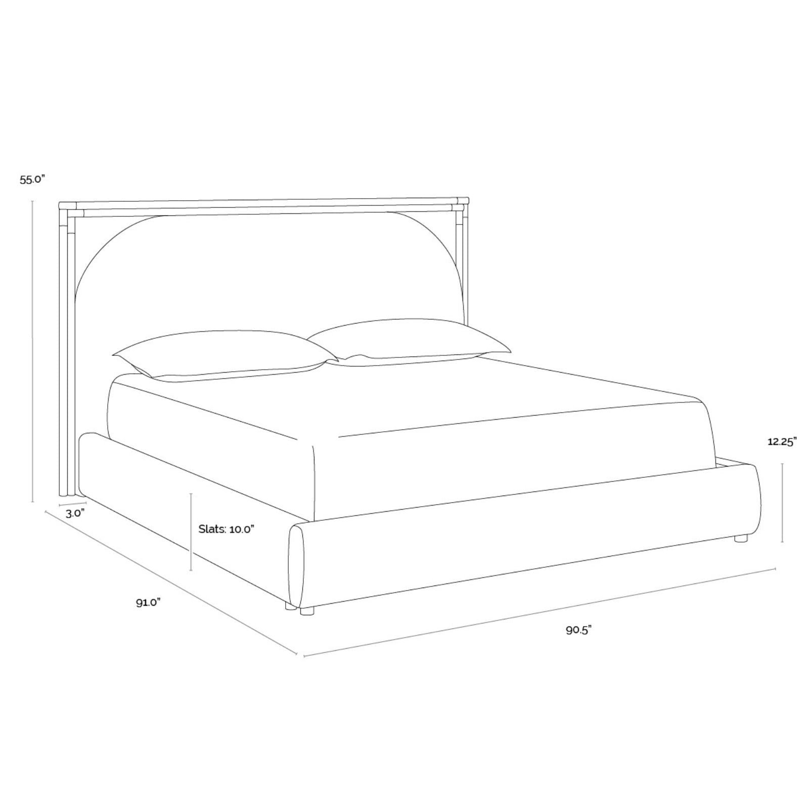 Arcelia Bed - Rhea Light Barley