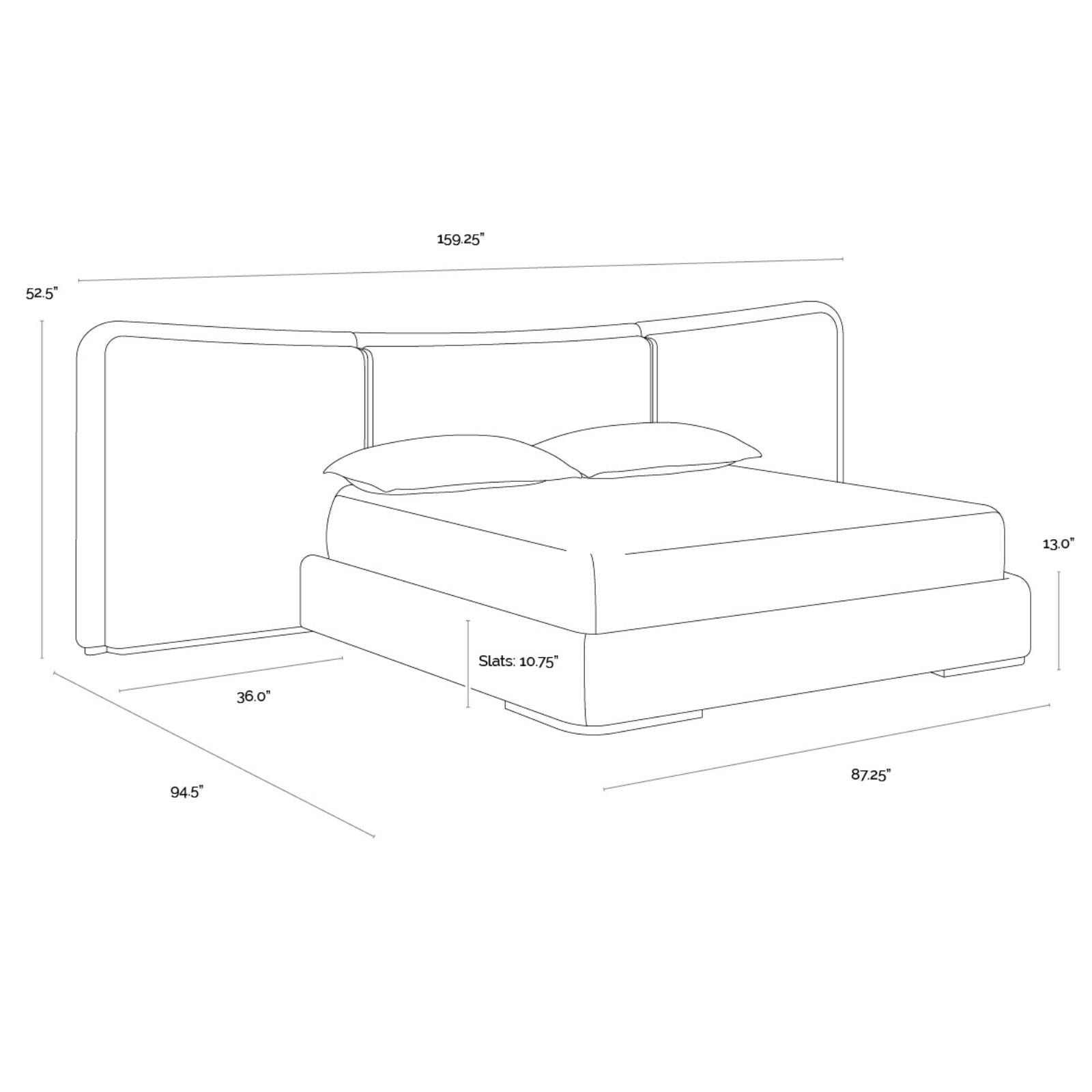 Clarimond Bed - King - Hailey Moon / Meg Taupe