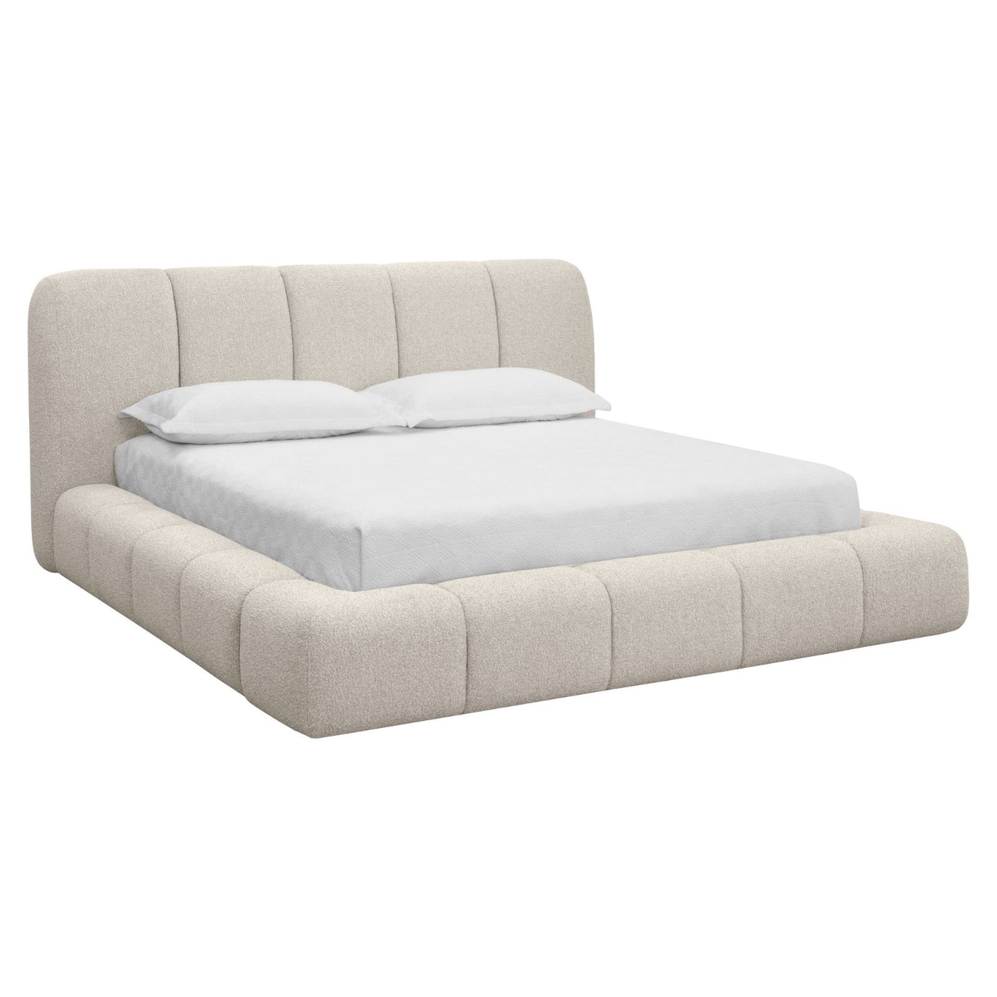 Olena Bed - King - Santa Cruz Oatmeal