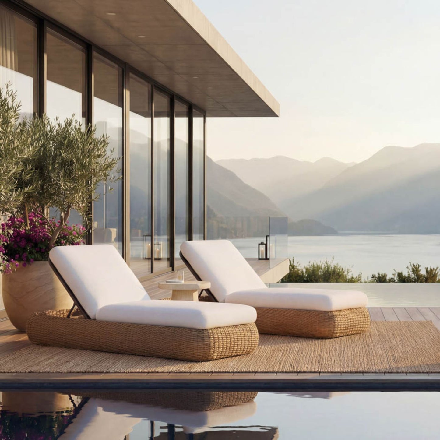 Barcelona Lounger - Natural