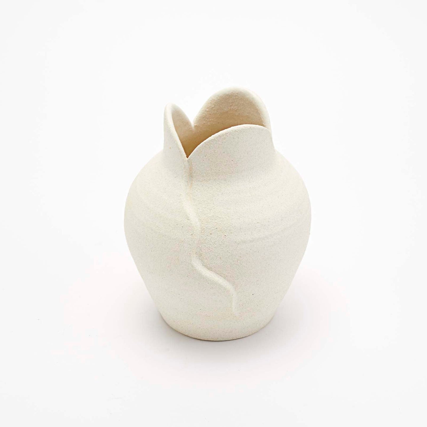 Amelia Vase Raw Blanc