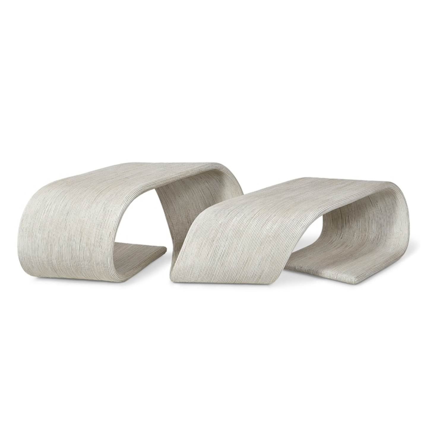 Allegro Rattan Coffee Table White